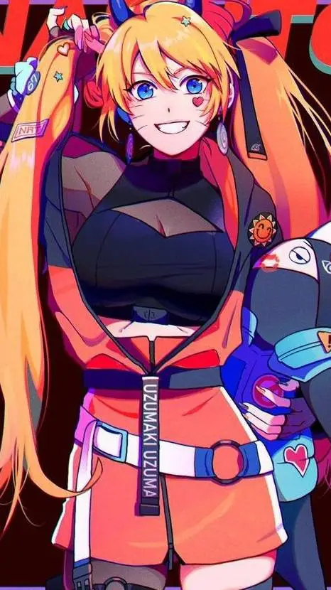 ai character: female naruto background