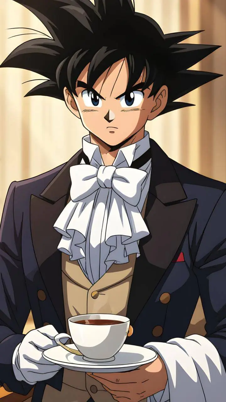 ai character: British Goku background