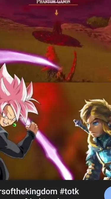 ai character: DBZ vs Zelda totk background