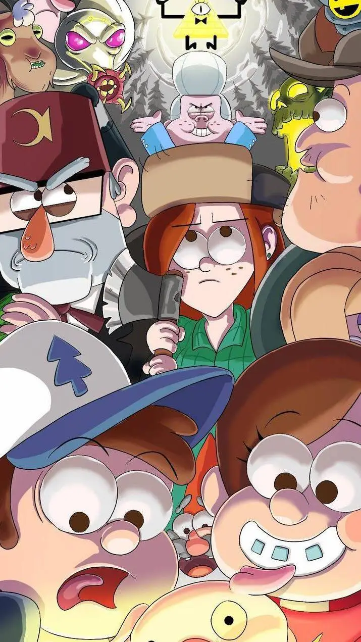 ai character: Gravity falls background