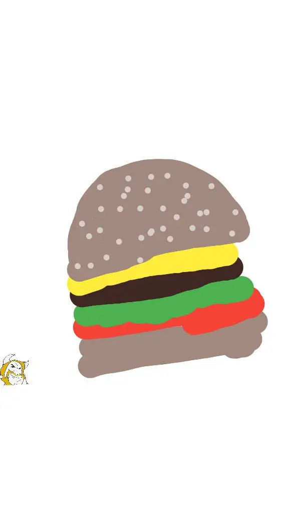 ai character: Hamburger background