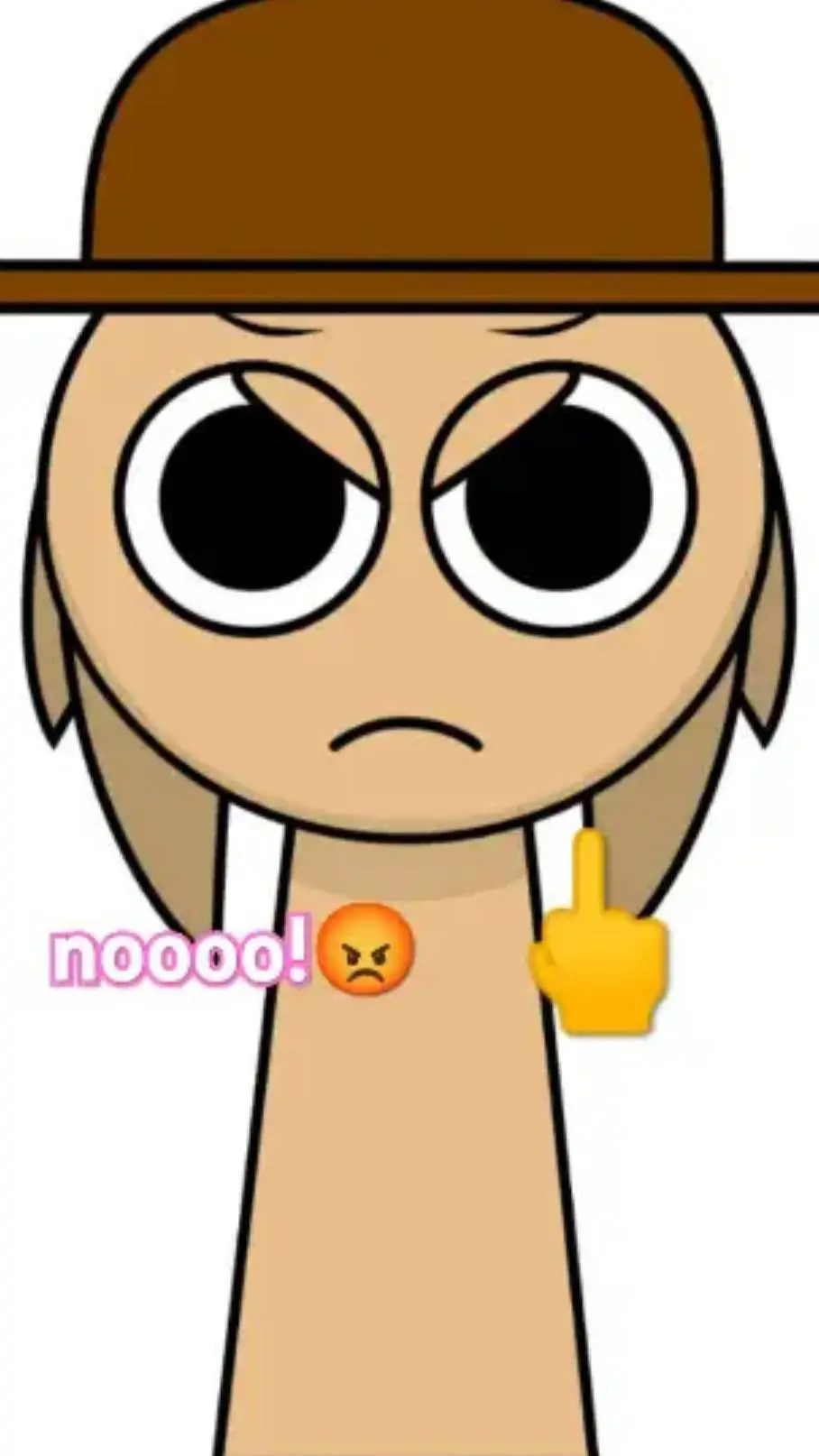 ai character: tunner angry  background