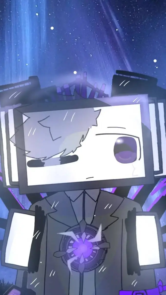 ai character: titan tv man beauf background