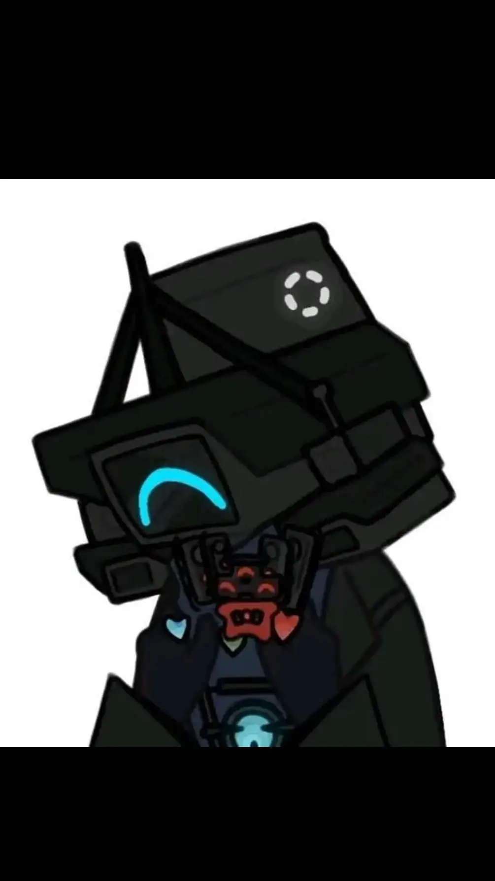 ai character: titan camera man  background