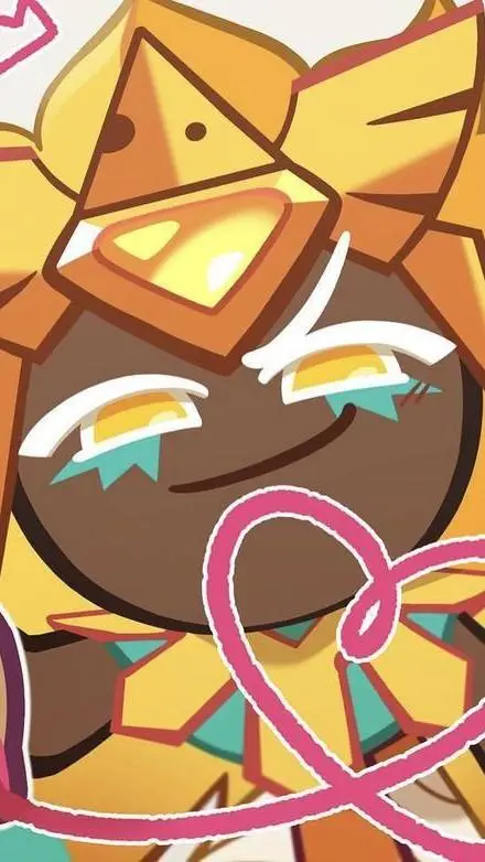 ai character: Golden cheese coki background