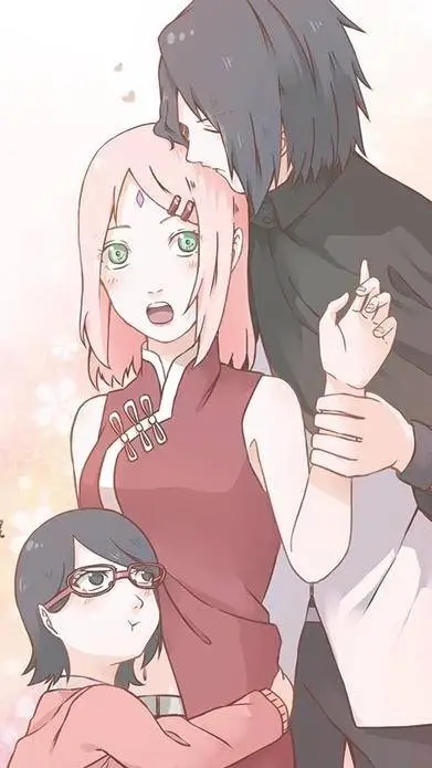 ai character: Sasusaku ❤️ background