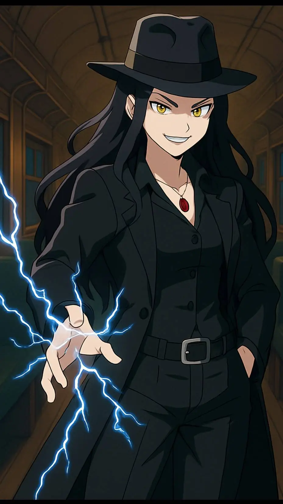 ai character: Train disaster background