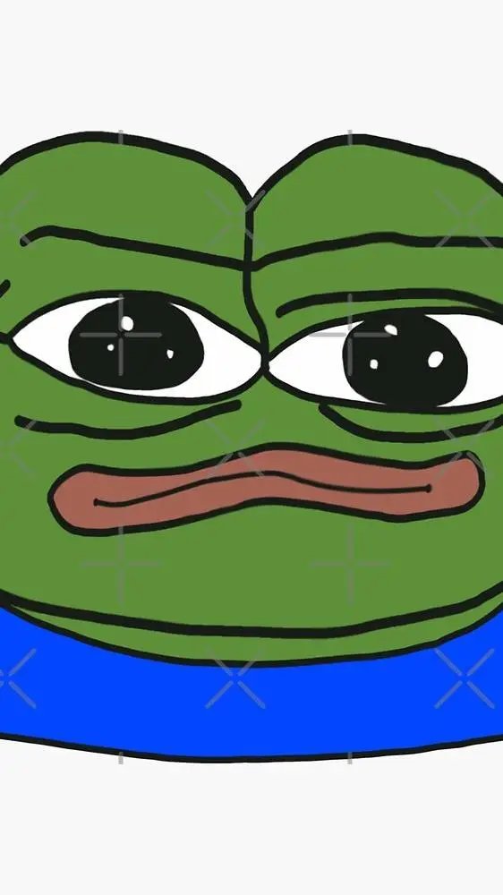 ai character: Pepe is confused background