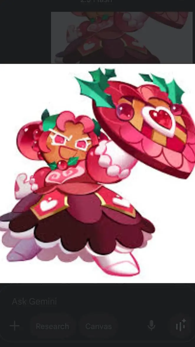 ai character: Hollyberry cookie  background
