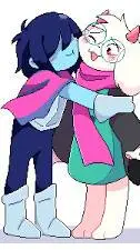ai character: Kris x ralsei background