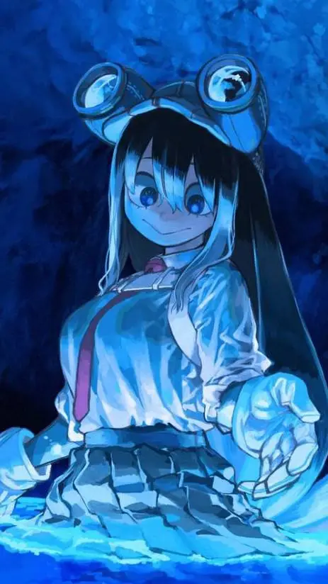 ai character: Tsuyu Asui!  background