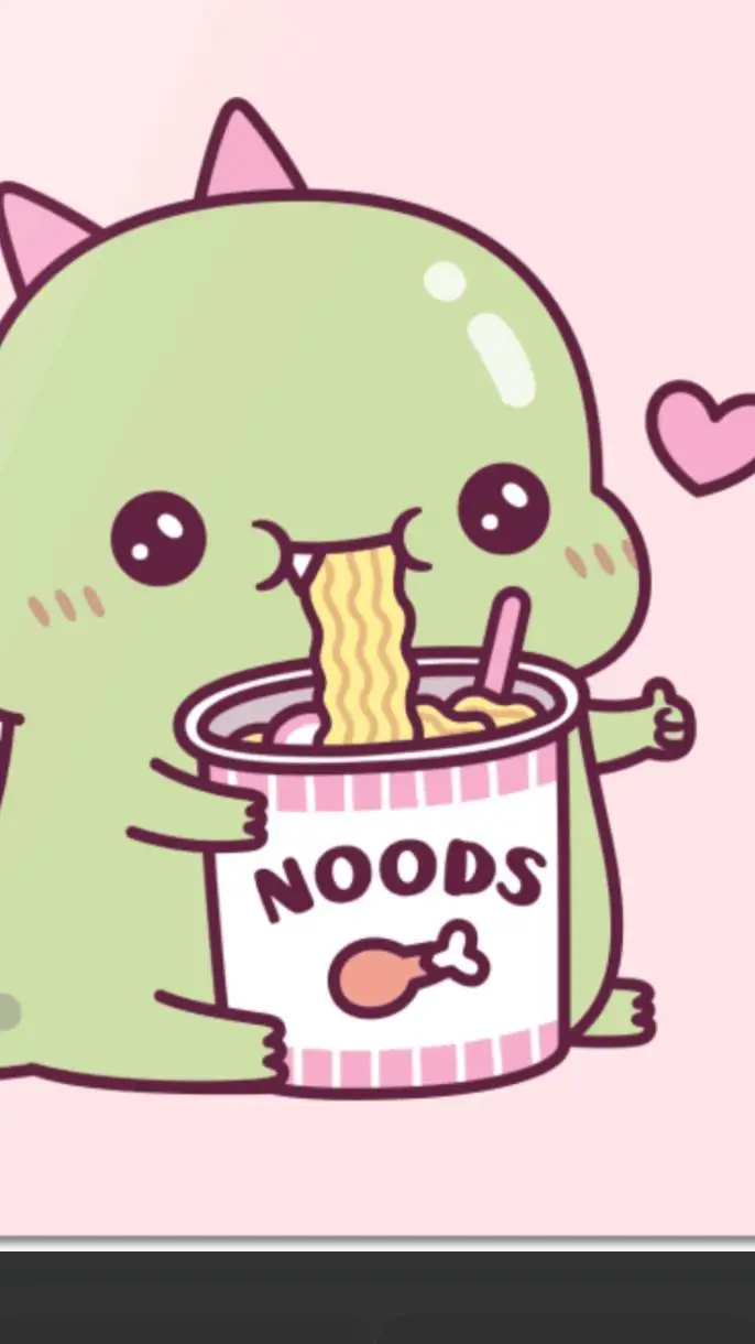 ai character: RAMEN DINOSAUR  background