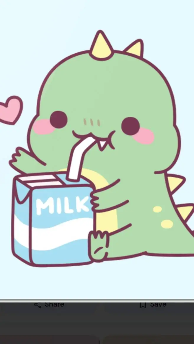 ai character: MILK DINOSAUR  background