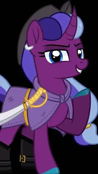 ai character: black pearl  background