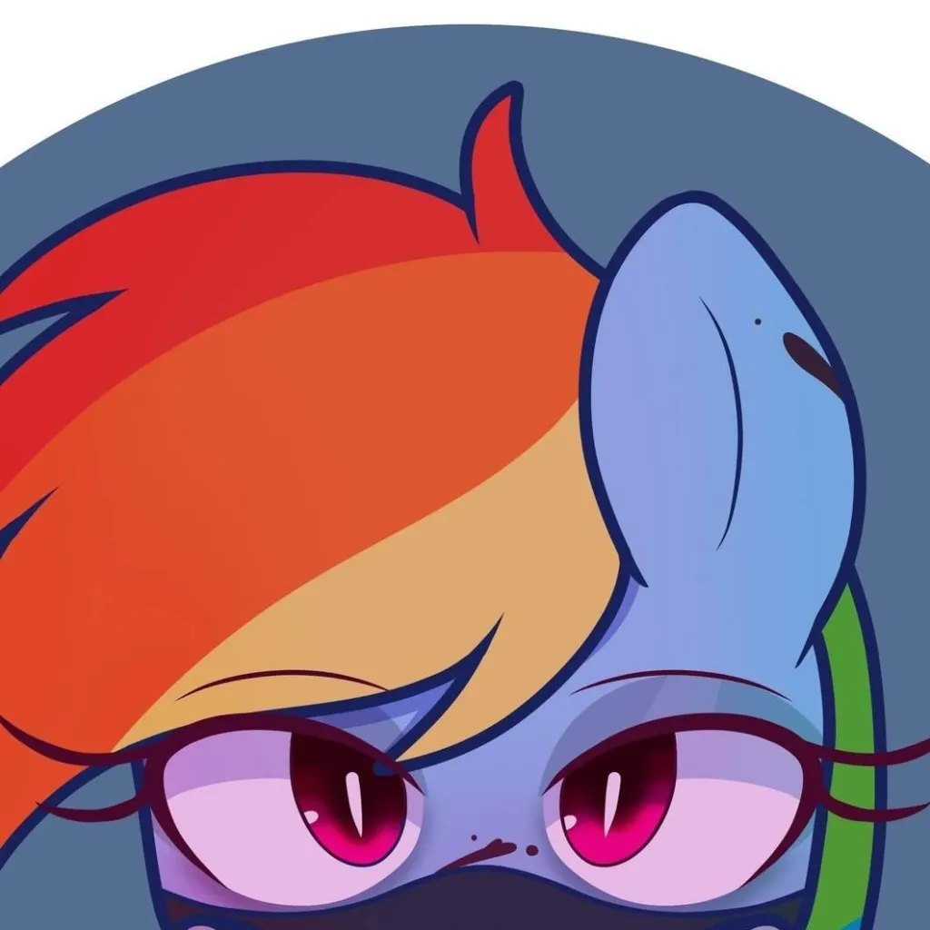 chat with ai character: RF rainbow dash 