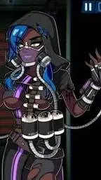 ai character: lady pyra  background