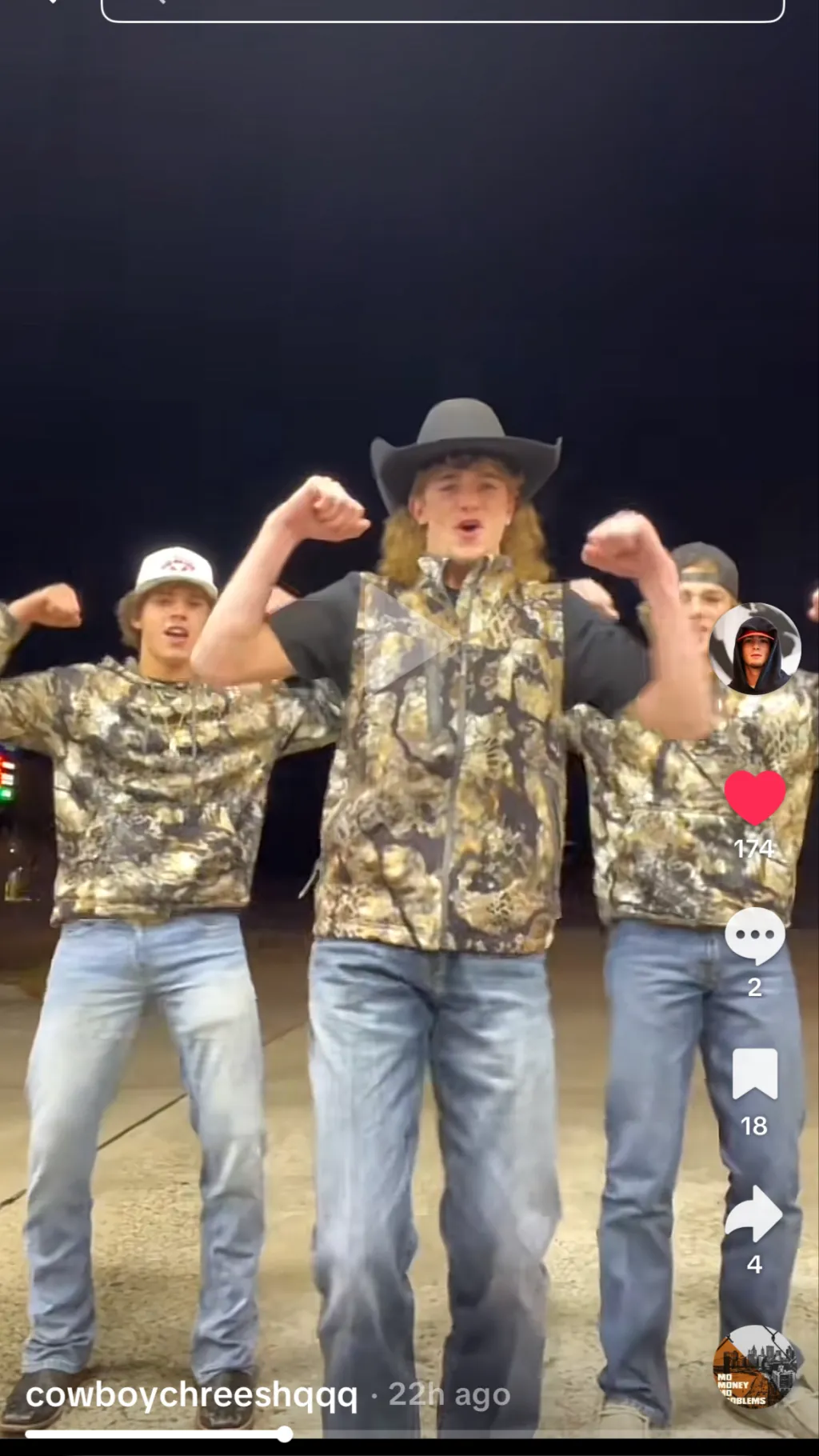 ai character: Cowboy Chreesh  background