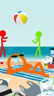ai character: Alan Becker Beach background