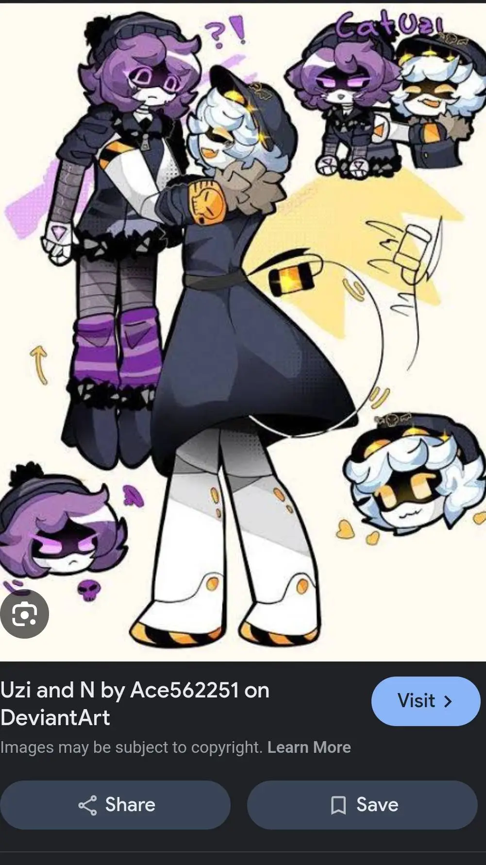 ai character: N AND UZI background