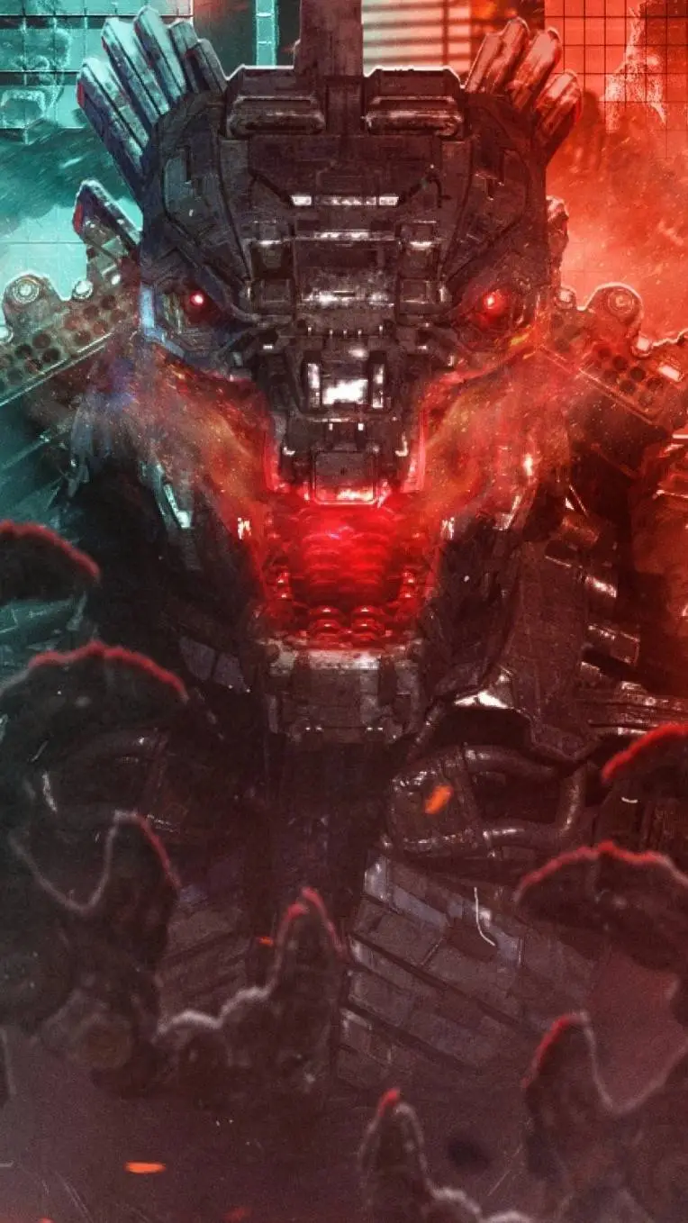 ai character: Mechagodzilla background