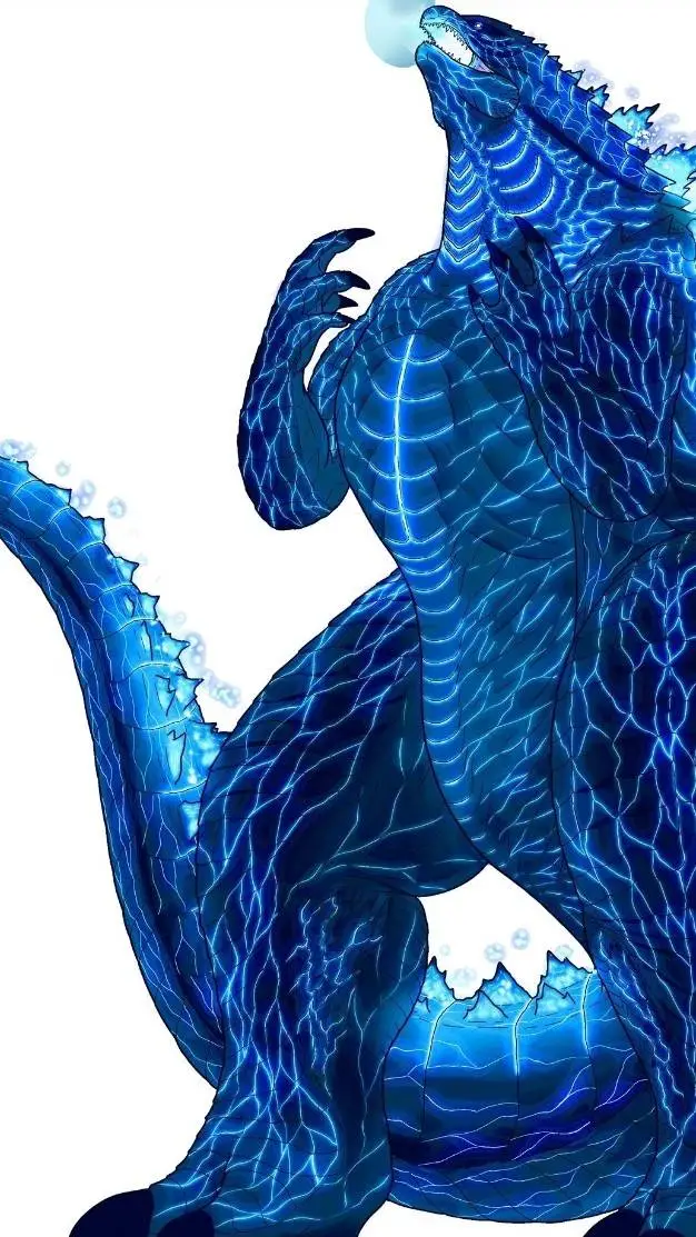 ai character: Godzilla background