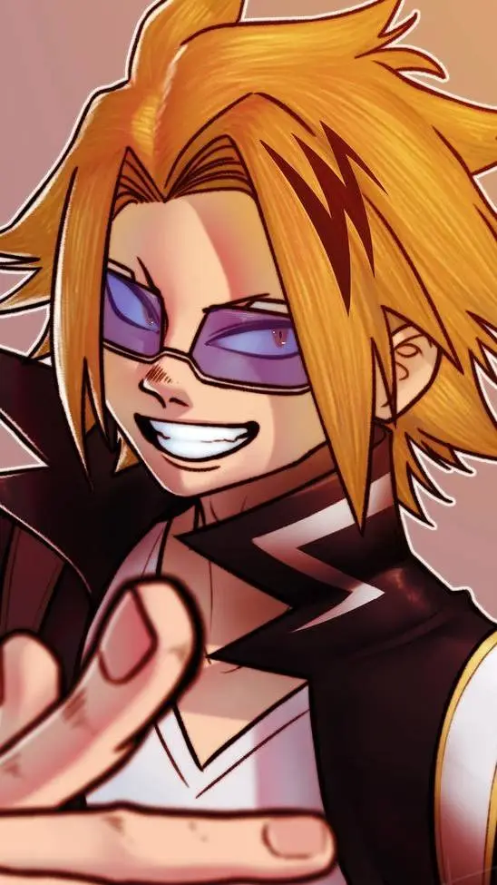 ai character: Denki Kaminari  background