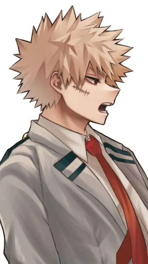 ai character: Katsuki Bakugo  background
