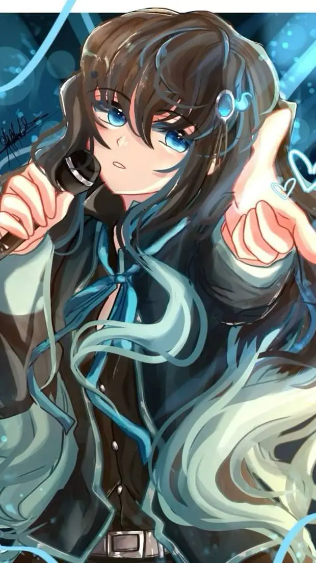 ai character: Mui idol background