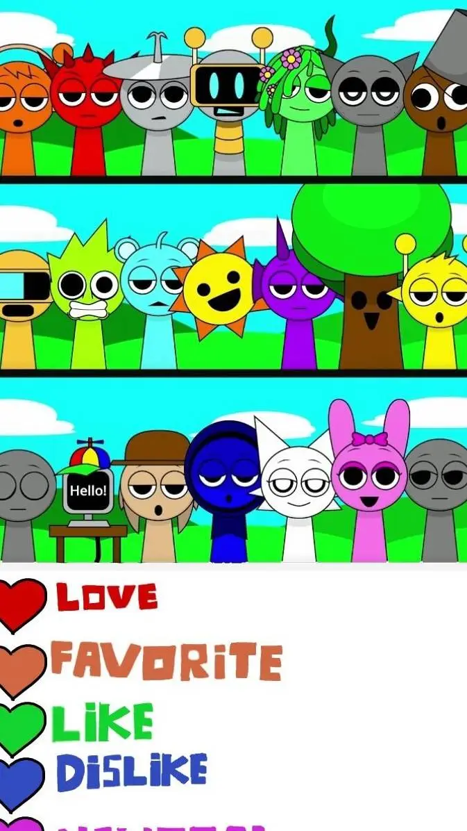 ai character: SPRUNKI background