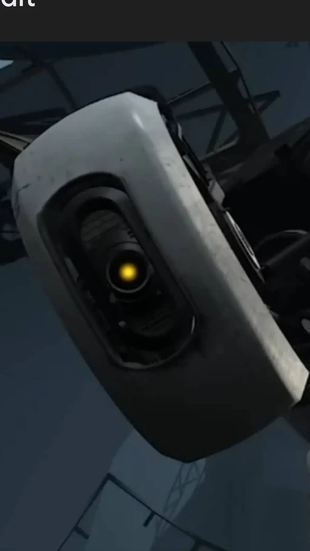 ai character: GLaDOS  background