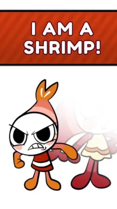 ai character: Shrimpo background