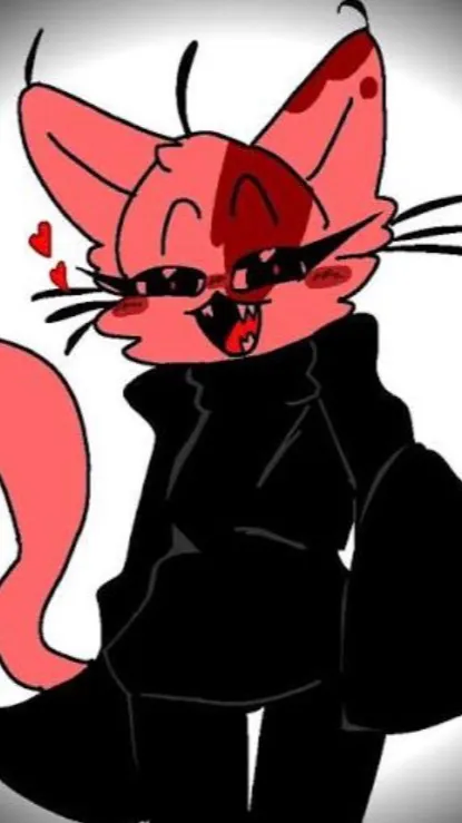 ai character: Cat girl boild one background