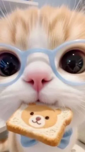 ai character: Smart cat background