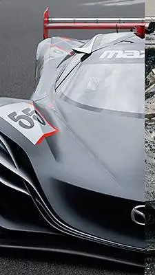 ai character: Mazda Furai burn background