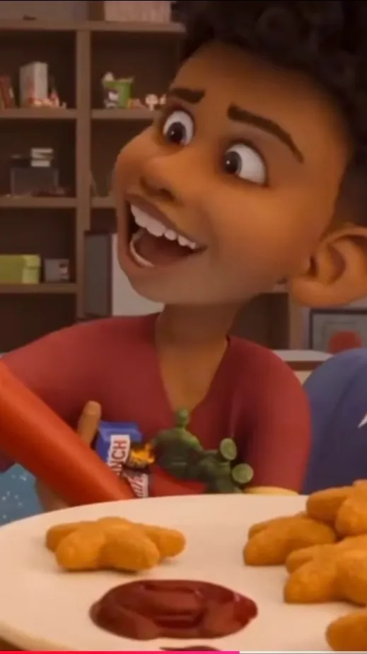 ai character: CHICKEN STARS KID! background