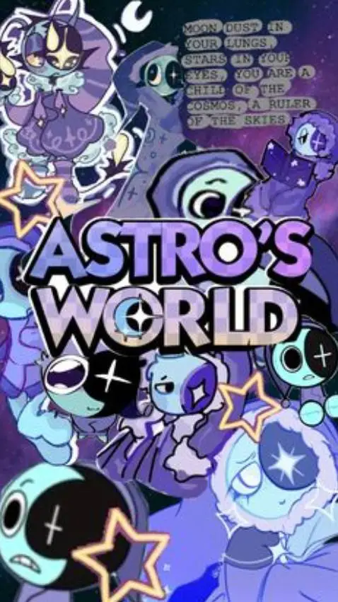 ai character: 🌘Astro's World🌒 background