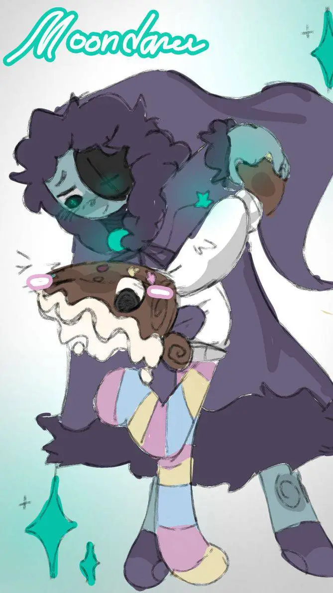 ai character: 🌘💙x🍰 background
