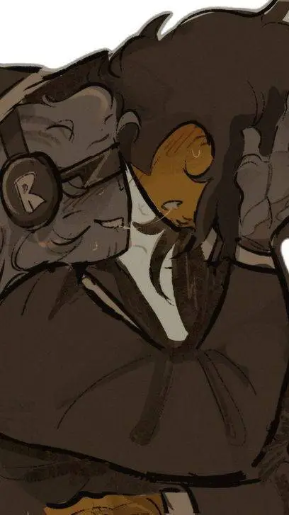 ai character: DoubleFedora👅 background