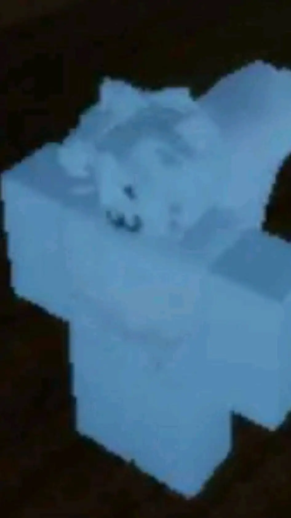 ai character: blue furry background