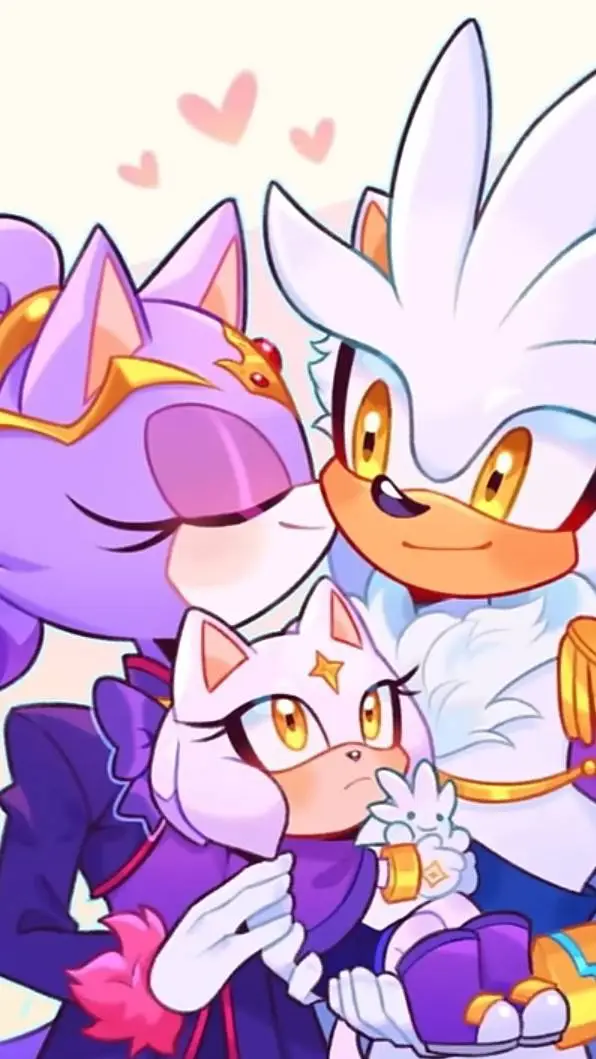 ai character: Blaze and Silver background