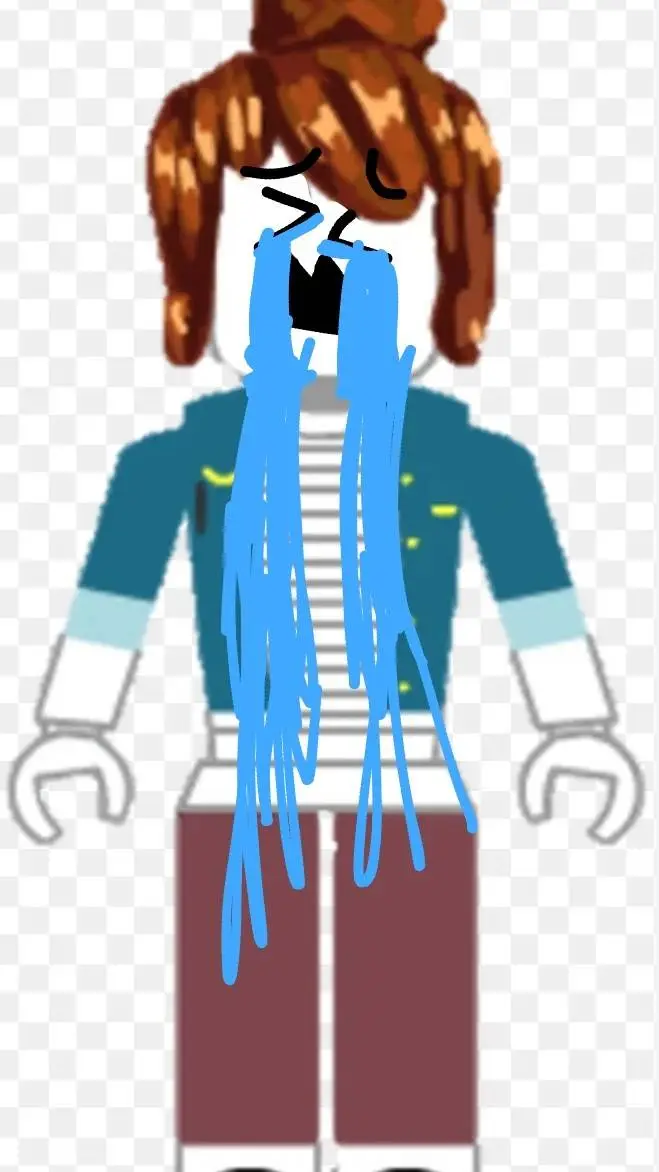 ai character: crying Bacon background