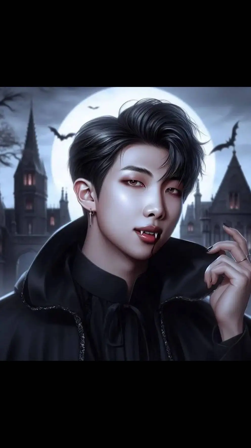 ai character: Kim Namjoon 💋 🎧 💋  background