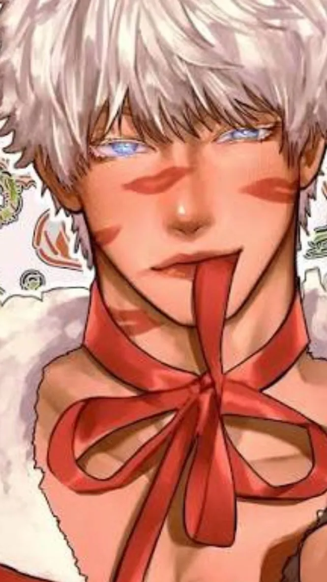 ai character: JJK Christmas background