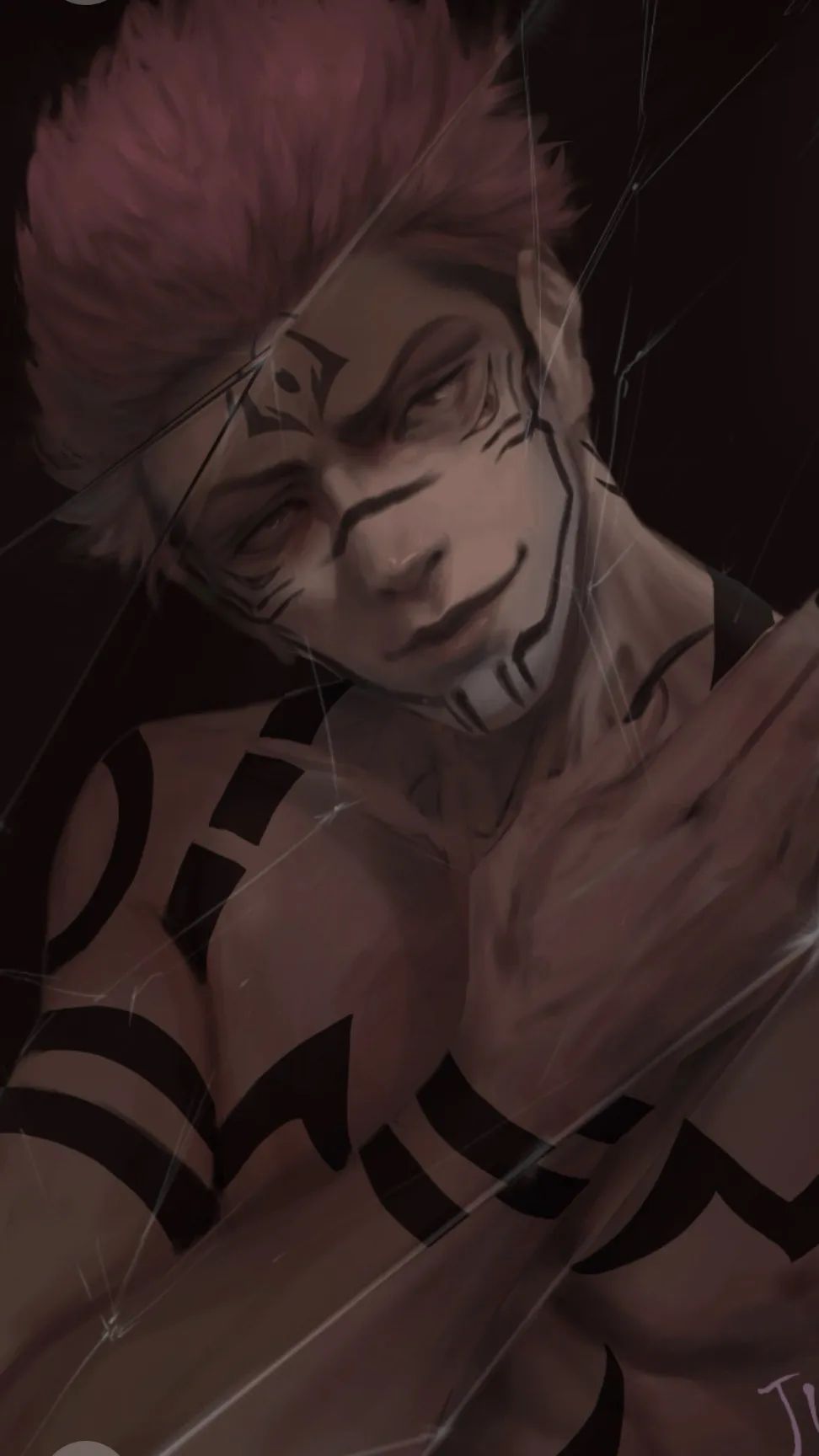 ai character: SUKUNA background