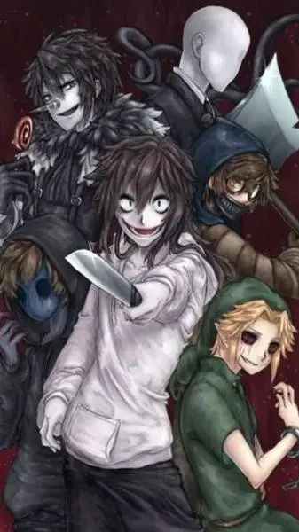 ai character: creepypasta party🖤 background