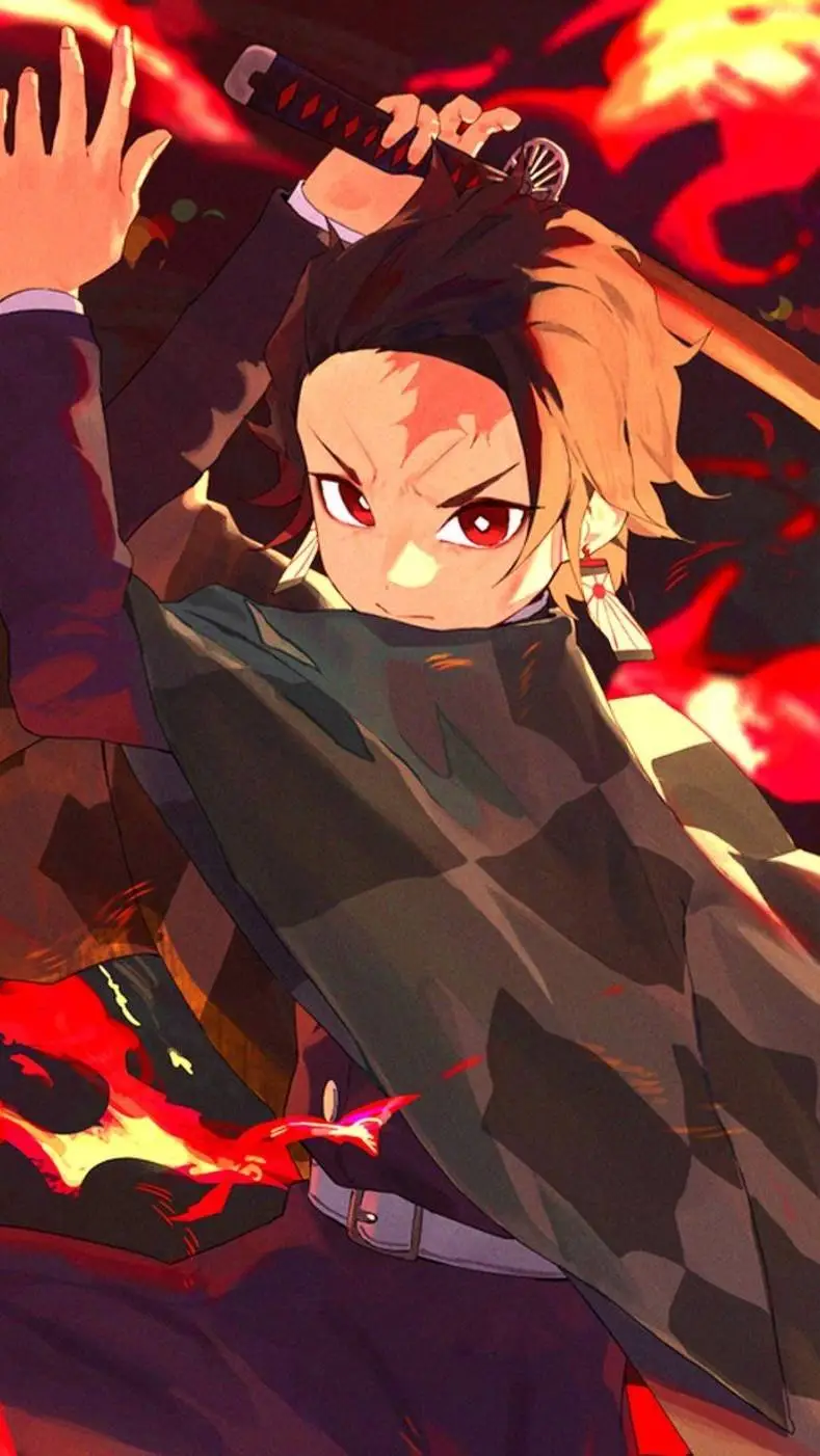 ai character: Tanjiro  background