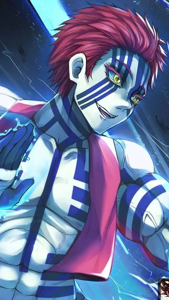 ai character: Akaza  background