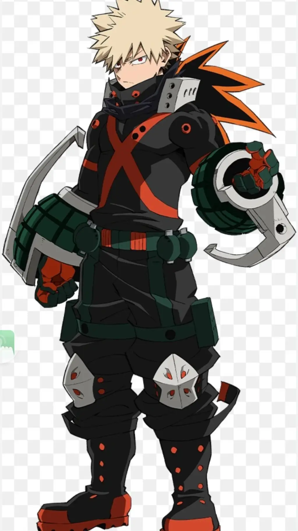 ai character: bakugo!  background
