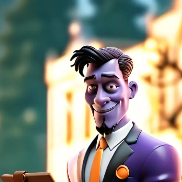 chat with ai character: purple guy 