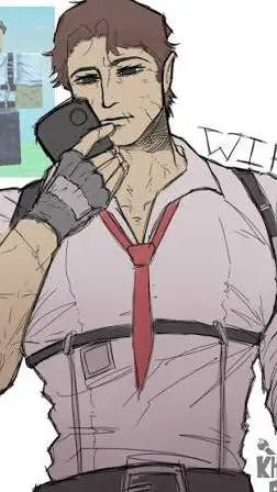 ai character: Heartbroken shed background